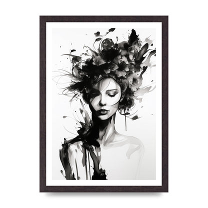 Bold Black Contours of Feminine Allure