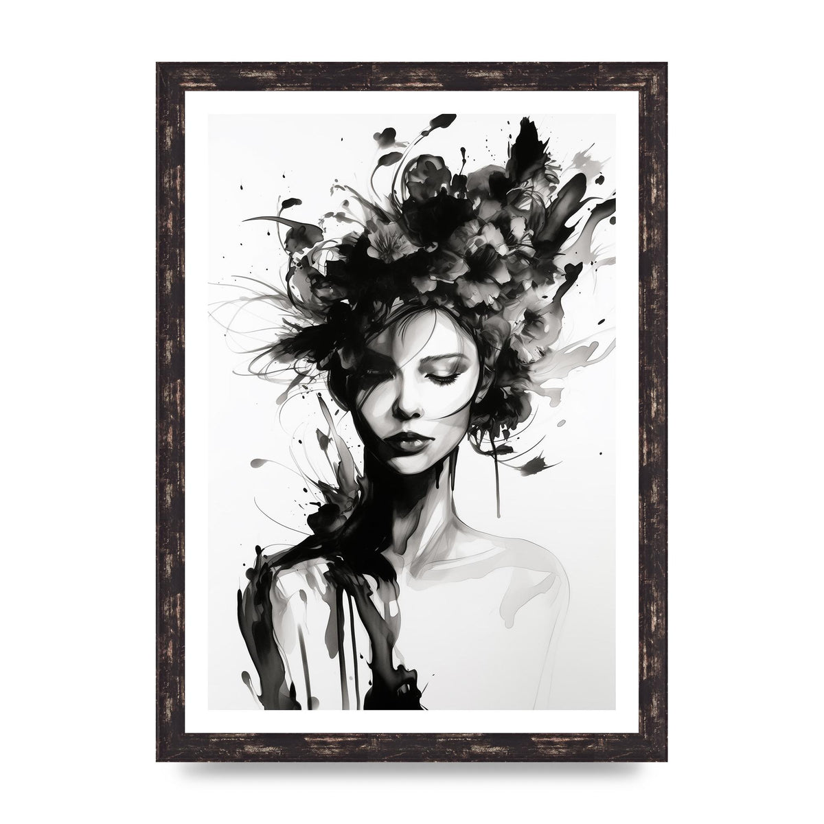 Bold Black Contours of Feminine Allure