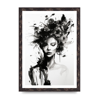 Bold Black Contours of Feminine Allure