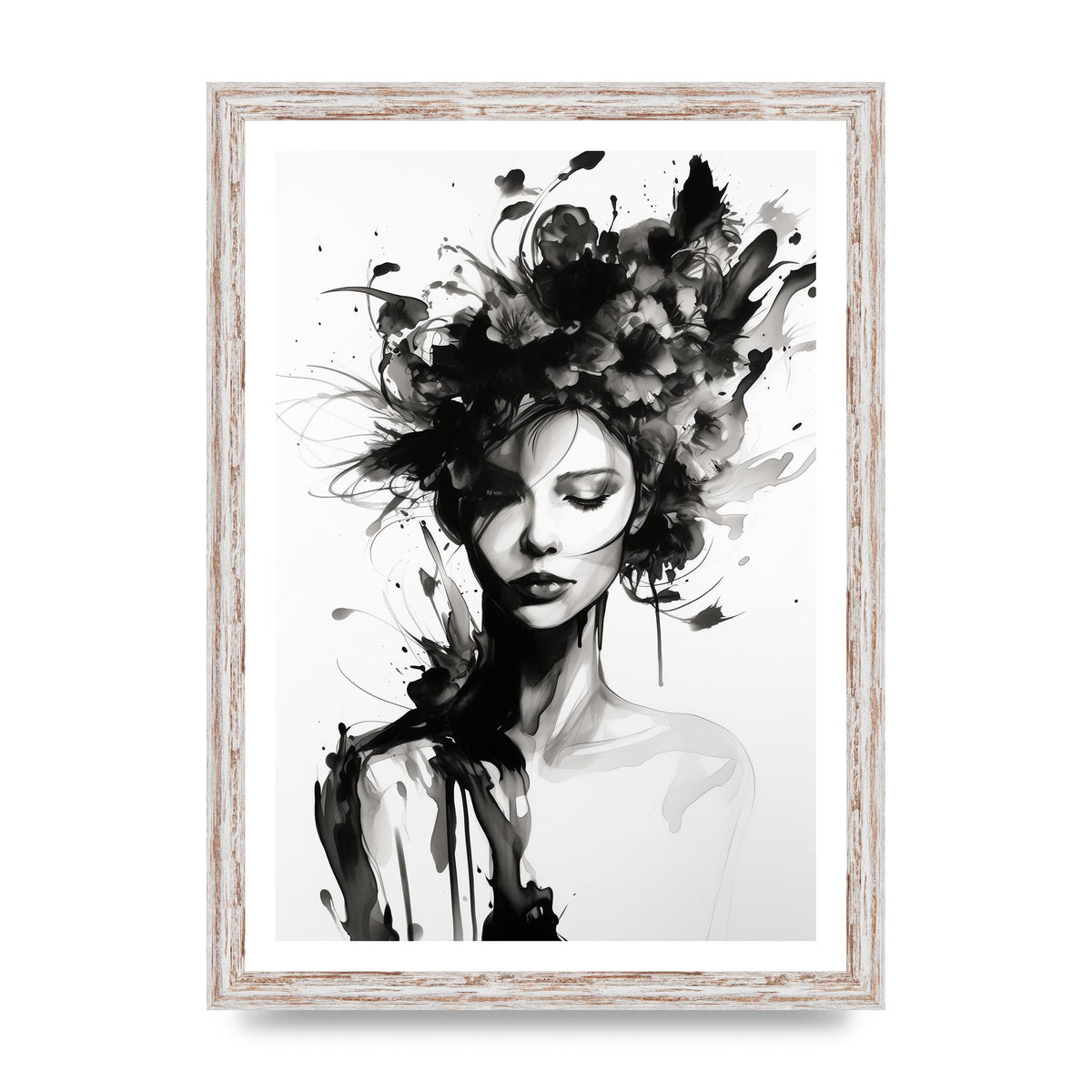 Bold Black Contours of Feminine Allure