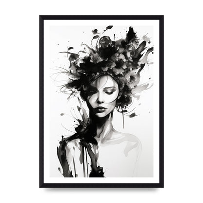 Bold Black Contours of Feminine Allure