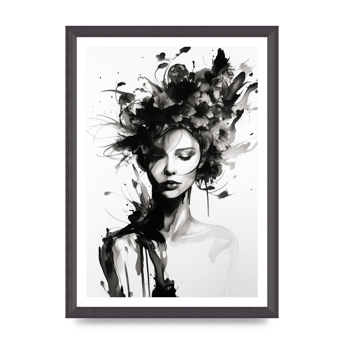 Bold Black Contours of Feminine Allure