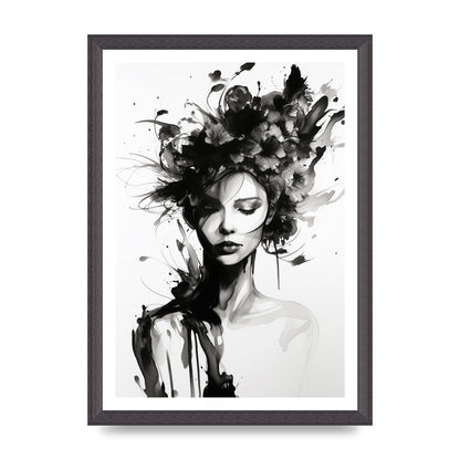 Bold Black Contours of Feminine Allure