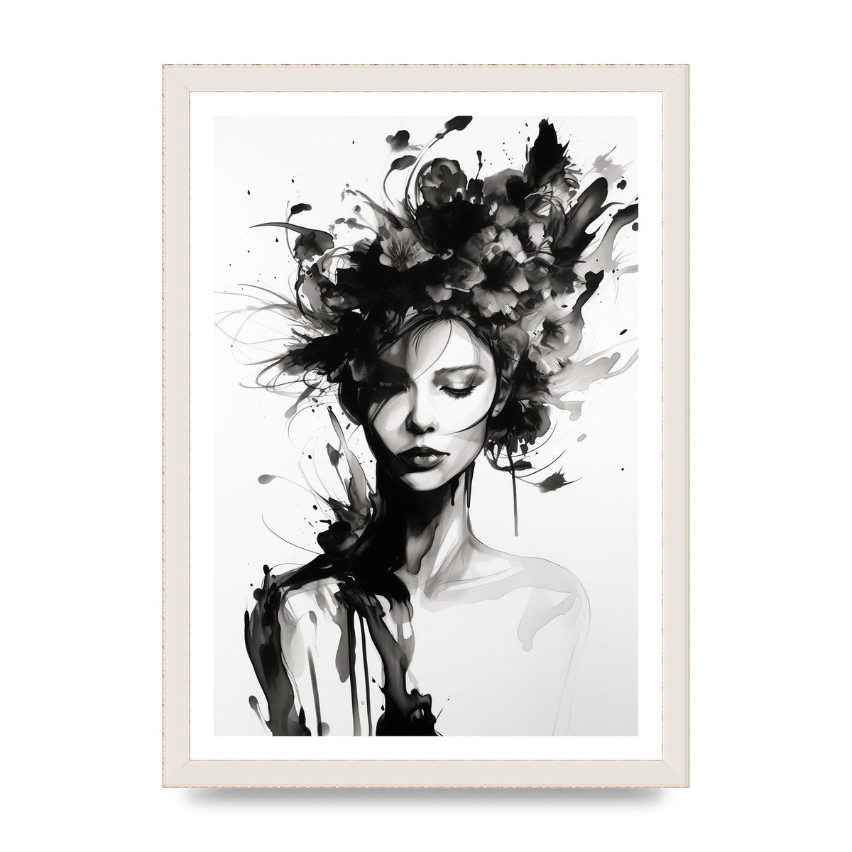 Bold Black Contours of Feminine Allure