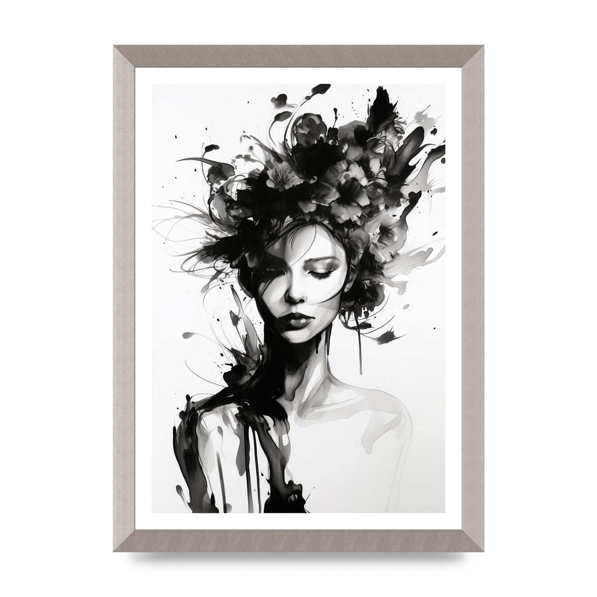 Bold Black Contours of Feminine Allure