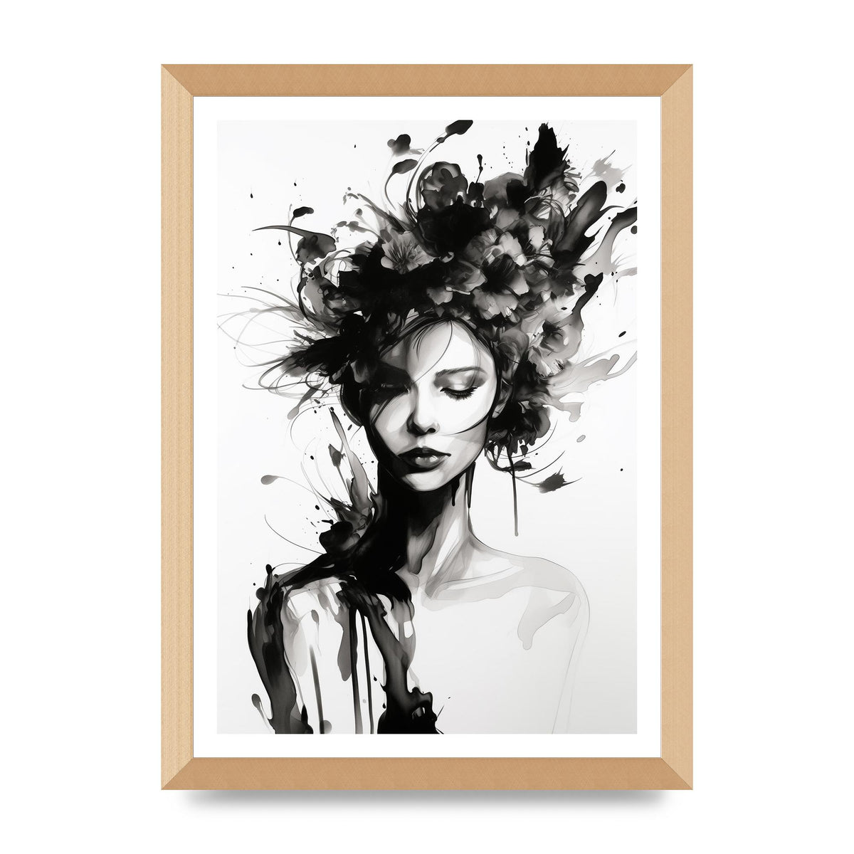 Bold Black Contours of Feminine Allure