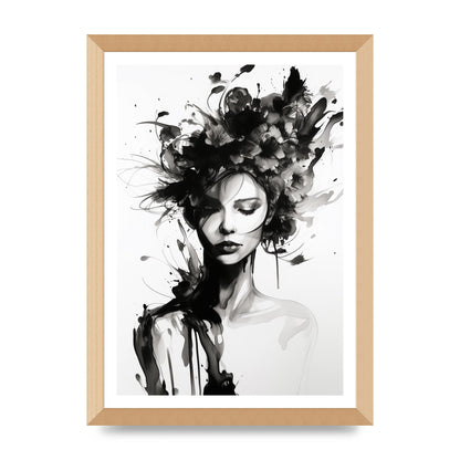 Bold Black Contours of Feminine Allure