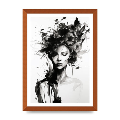 Bold Black Contours of Feminine Allure