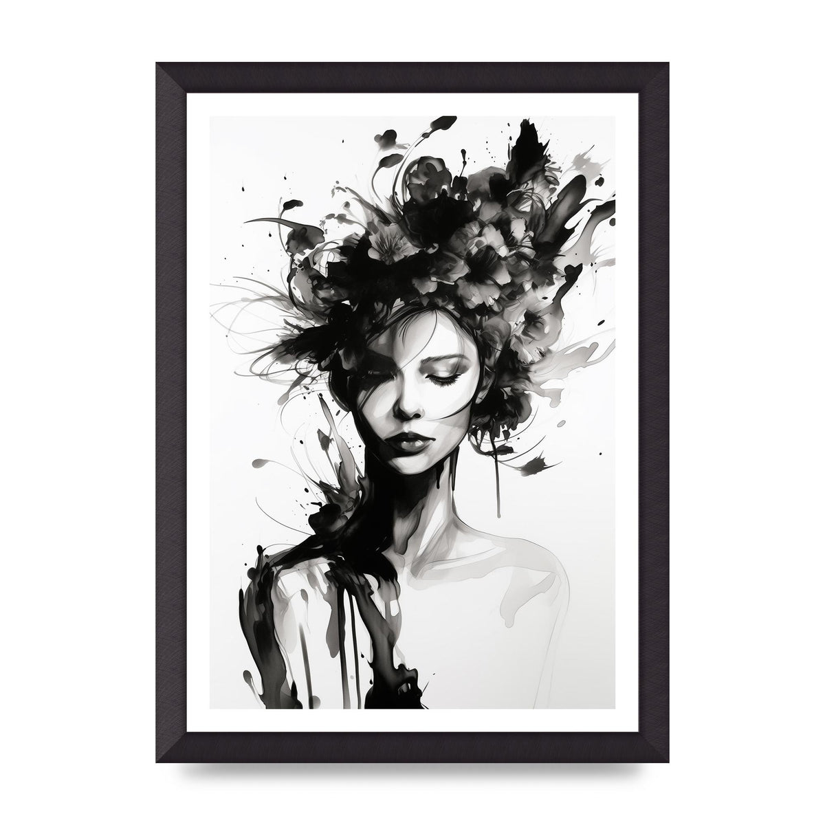 Bold Black Contours of Feminine Allure