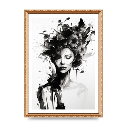 Bold Black Contours of Feminine Allure