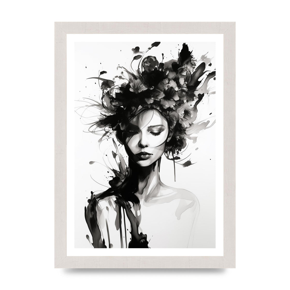 Bold Black Contours of Feminine Allure