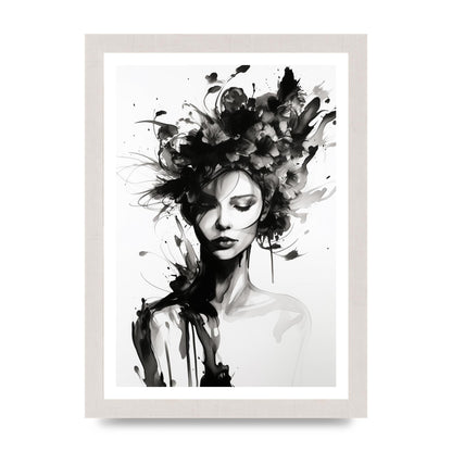 Bold Black Contours of Feminine Allure