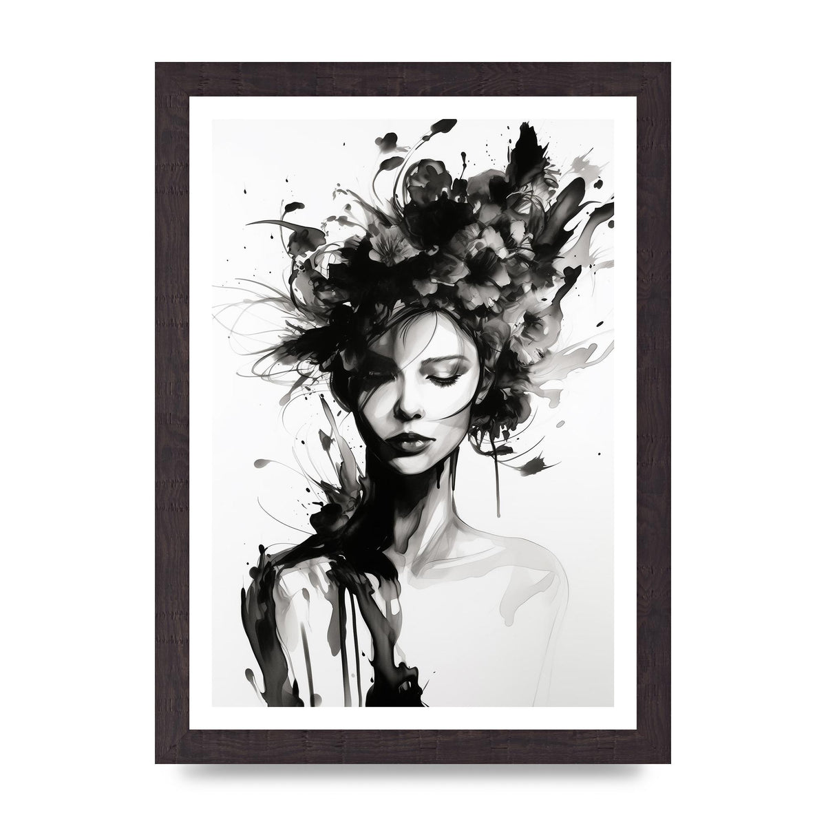 Bold Black Contours of Feminine Allure