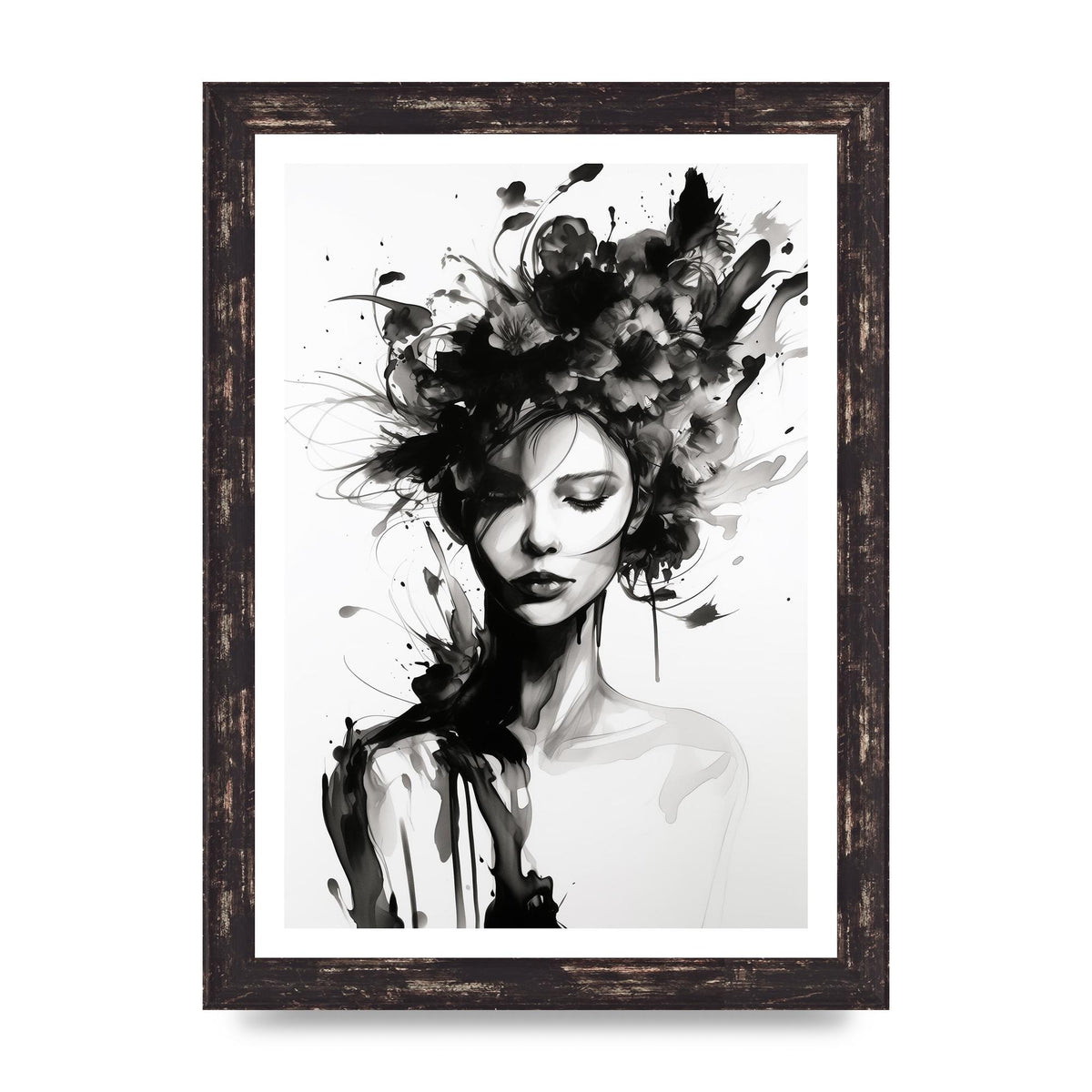 Bold Black Contours of Feminine Allure