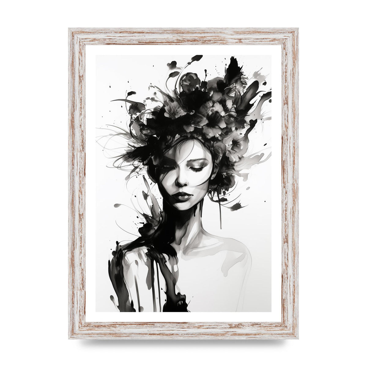 Bold Black Contours of Feminine Allure