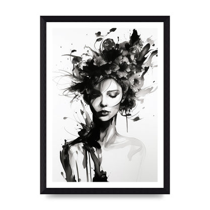 Bold Black Contours of Feminine Allure