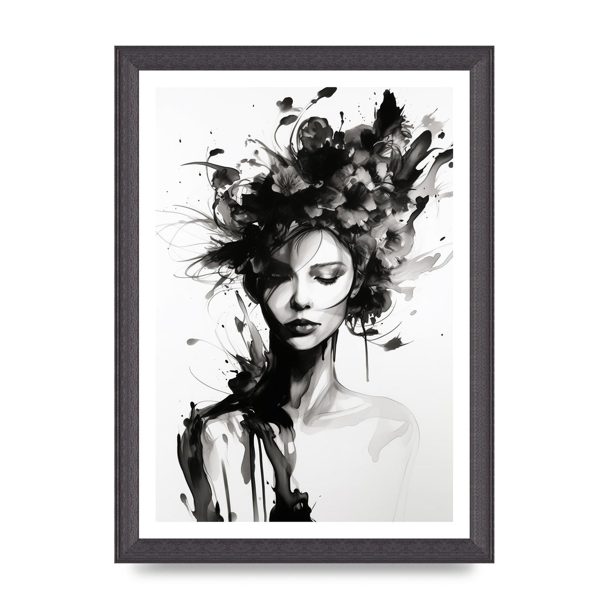 Bold Black Contours of Feminine Allure