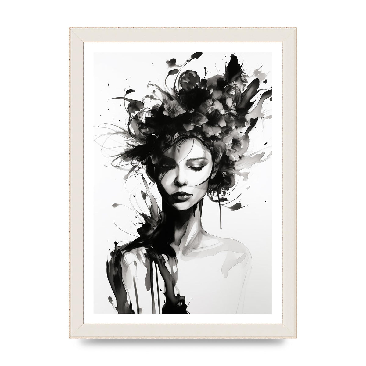 Bold Black Contours of Feminine Allure