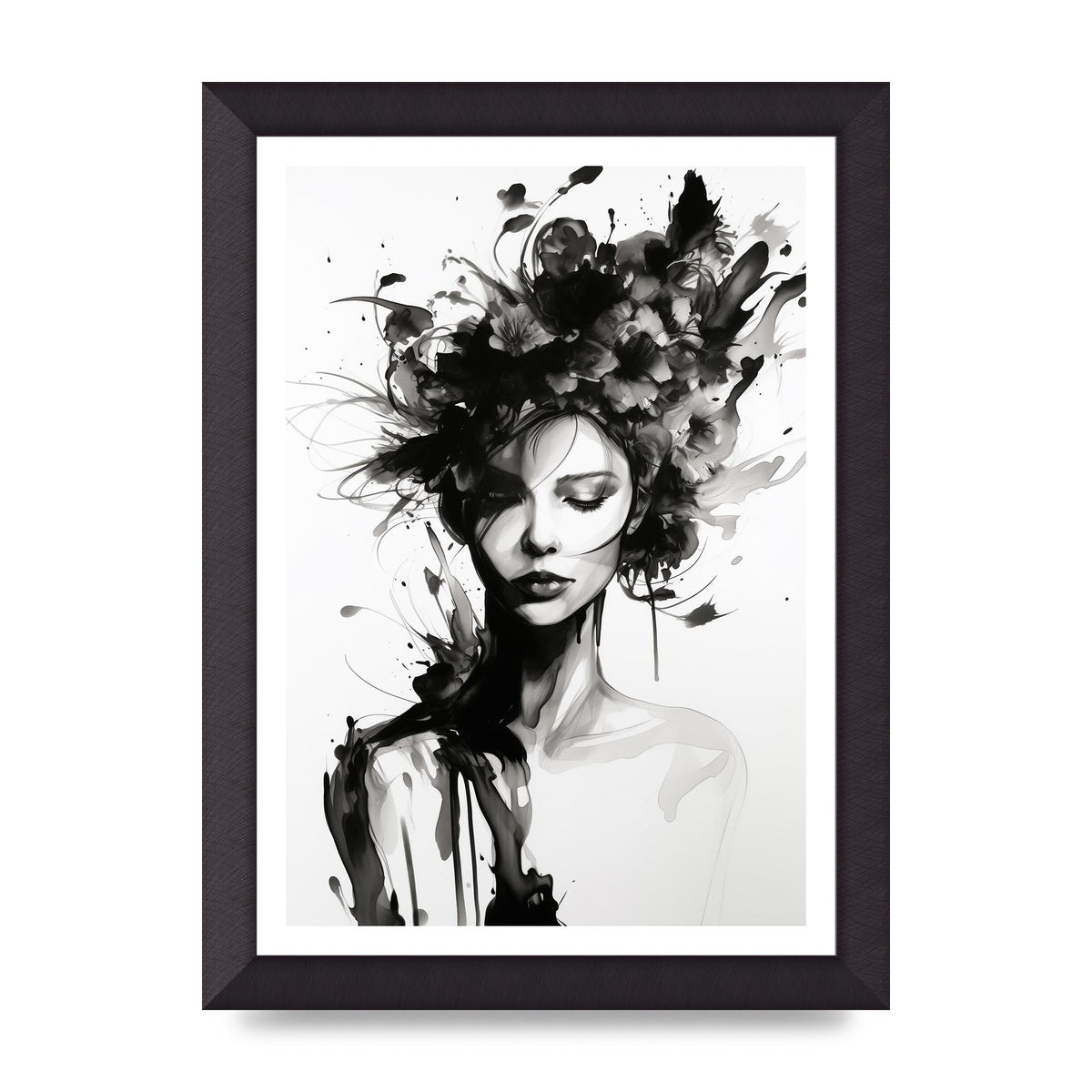 Bold Black Contours of Feminine Allure