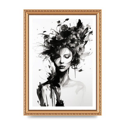 Bold Black Contours of Feminine Allure