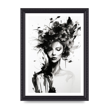 Bold Black Contours of Feminine Allure