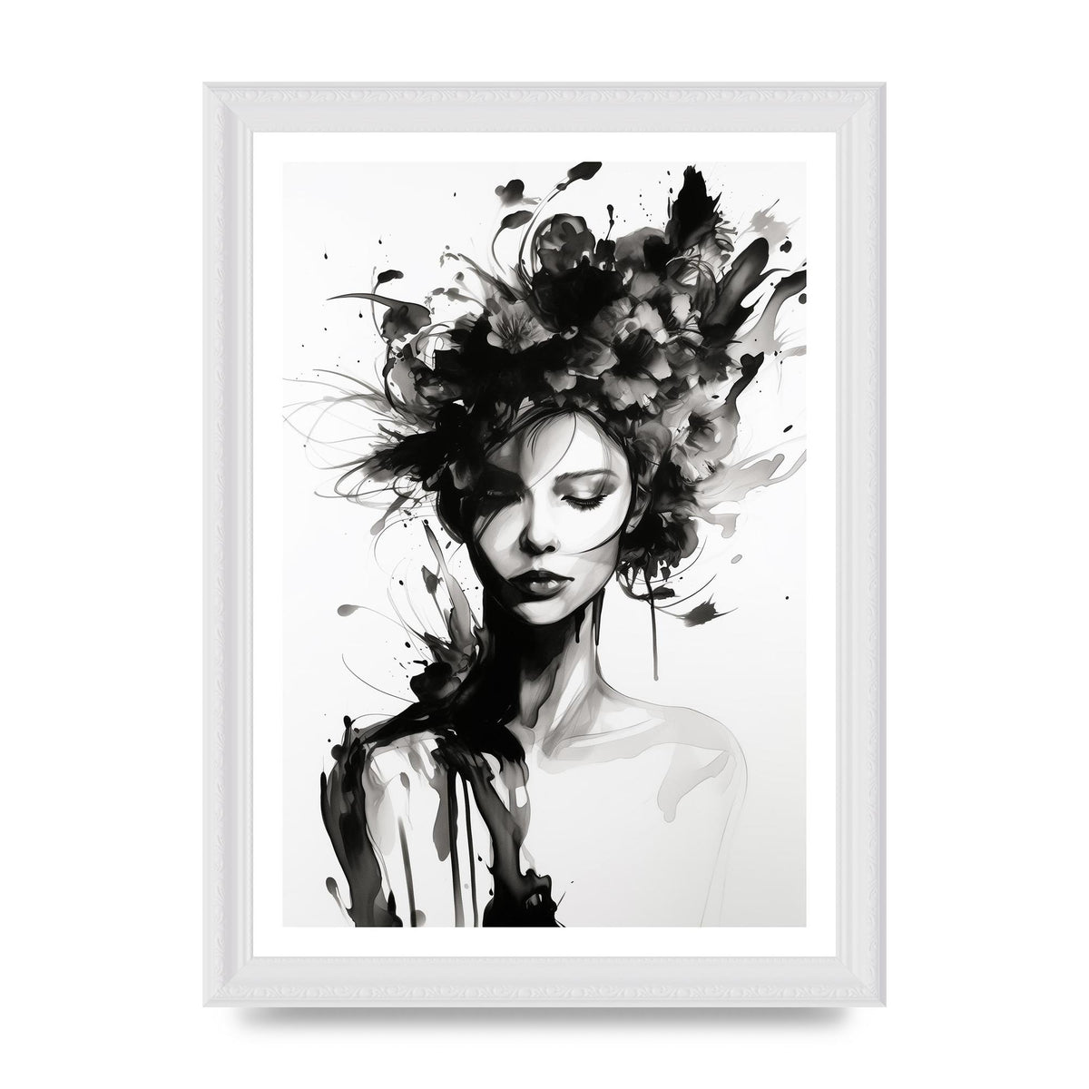 Bold Black Contours of Feminine Allure