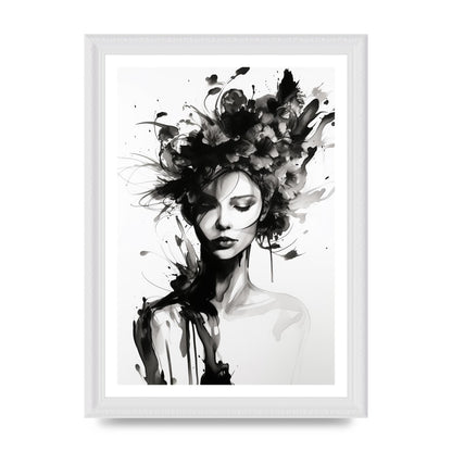 Bold Black Contours of Feminine Allure