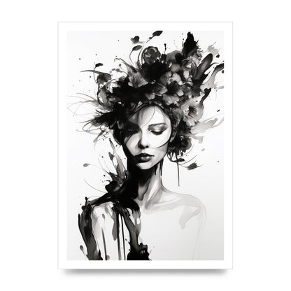 Bold Black Contours of Feminine Allure