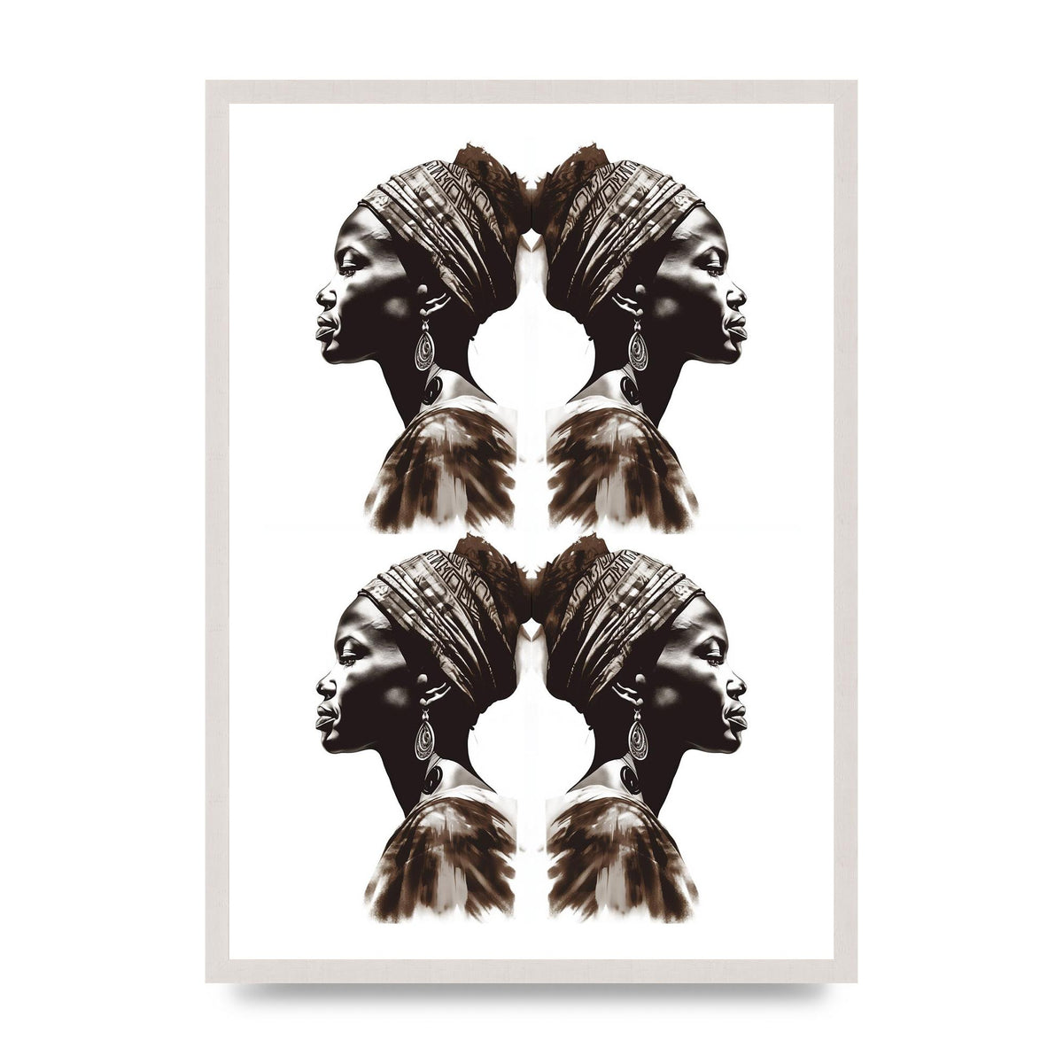 African Womans Profile with Cultural Depth