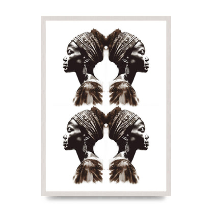 African Womans Profile with Cultural Depth