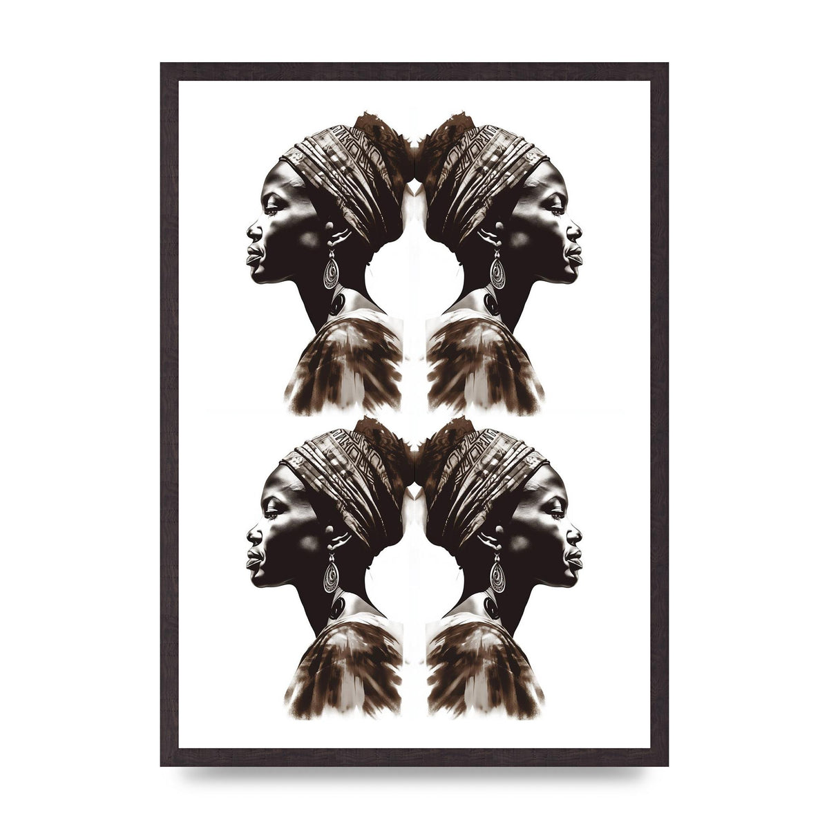 African Womans Profile with Cultural Depth