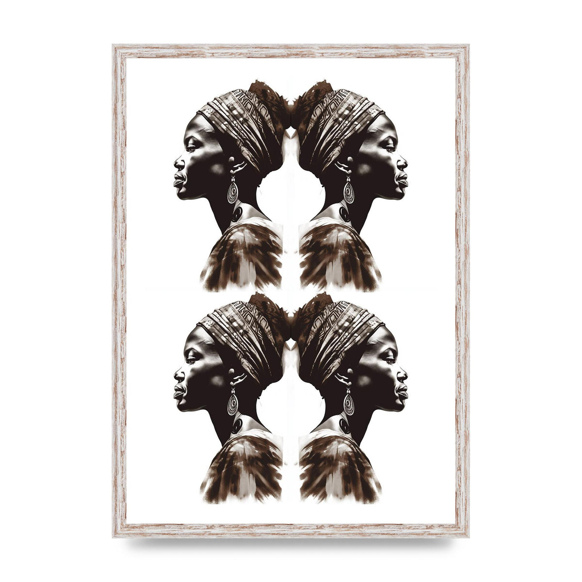 African Womans Profile with Cultural Depth