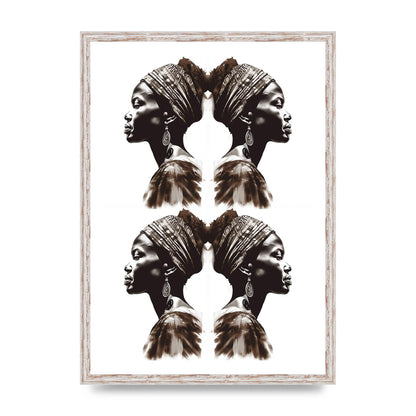 African Womans Profile with Cultural Depth