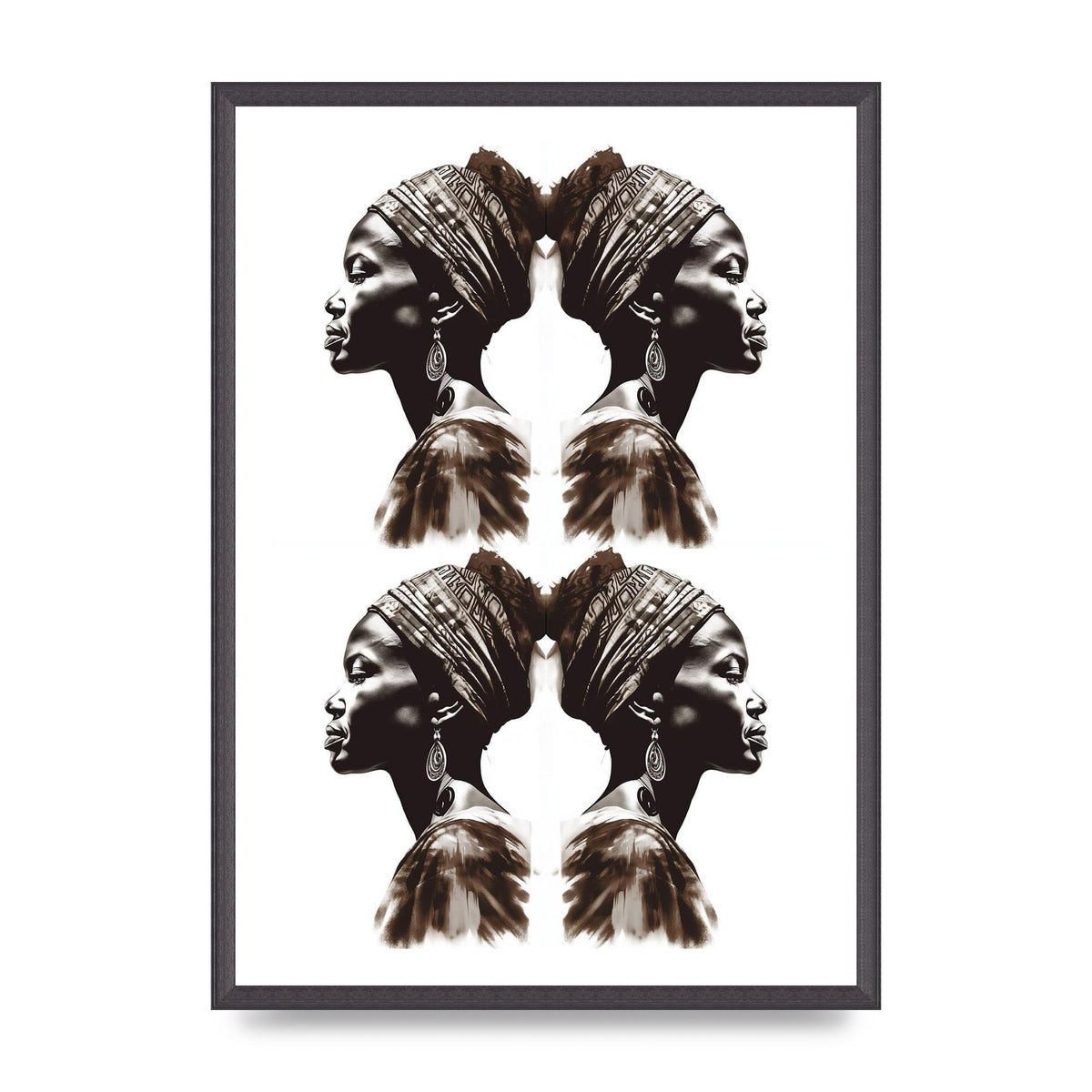 African Womans Profile with Cultural Depth