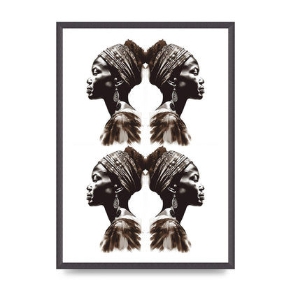 African Womans Profile with Cultural Depth