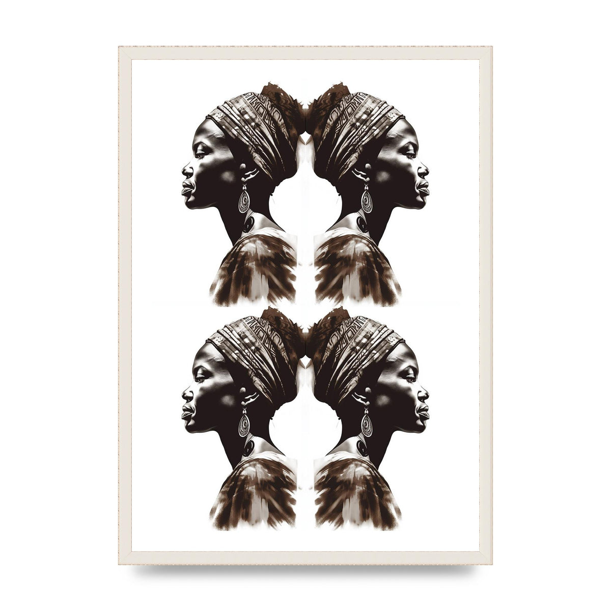 African Womans Profile with Cultural Depth