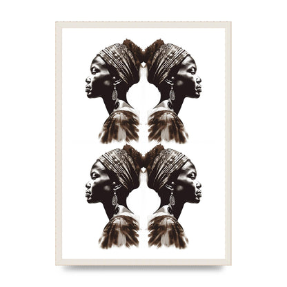 African Womans Profile with Cultural Depth