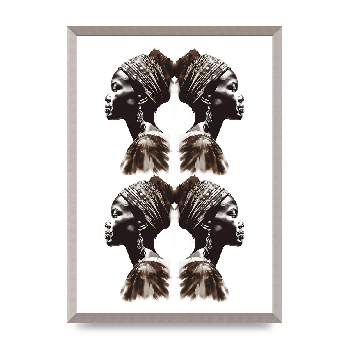 African Womans Profile with Cultural Depth