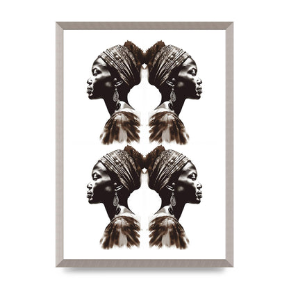 African Womans Profile with Cultural Depth