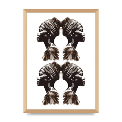 African Womans Profile with Cultural Depth