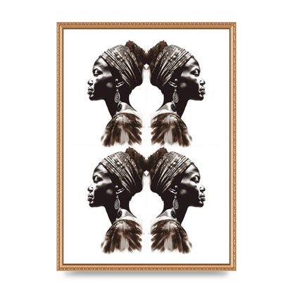 African Womans Profile with Cultural Depth