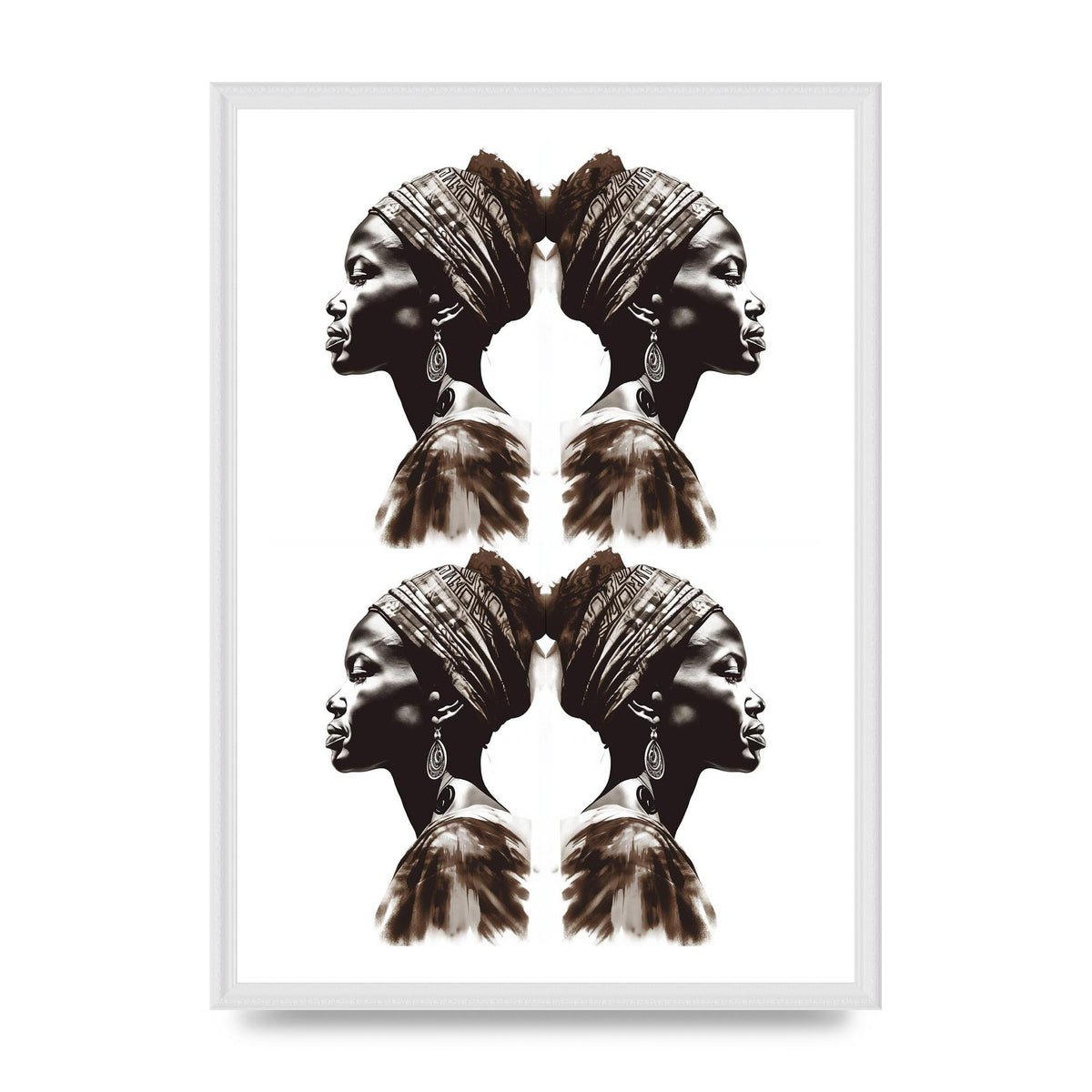 African Womans Profile with Cultural Depth