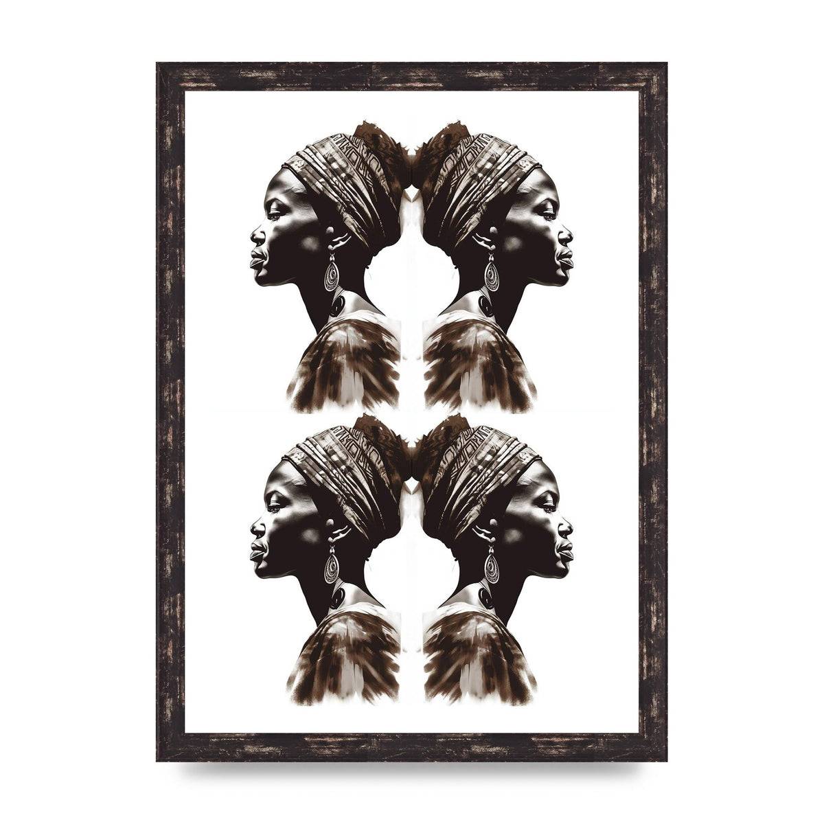 African Womans Profile with Cultural Depth