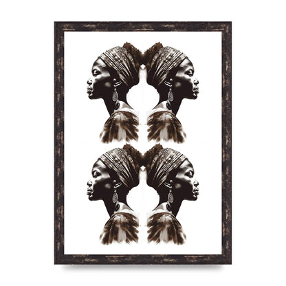African Womans Profile with Cultural Depth