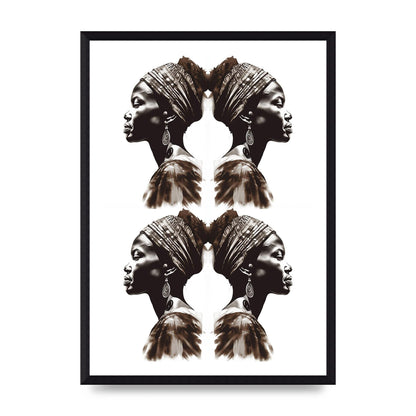 African Womans Profile with Cultural Depth