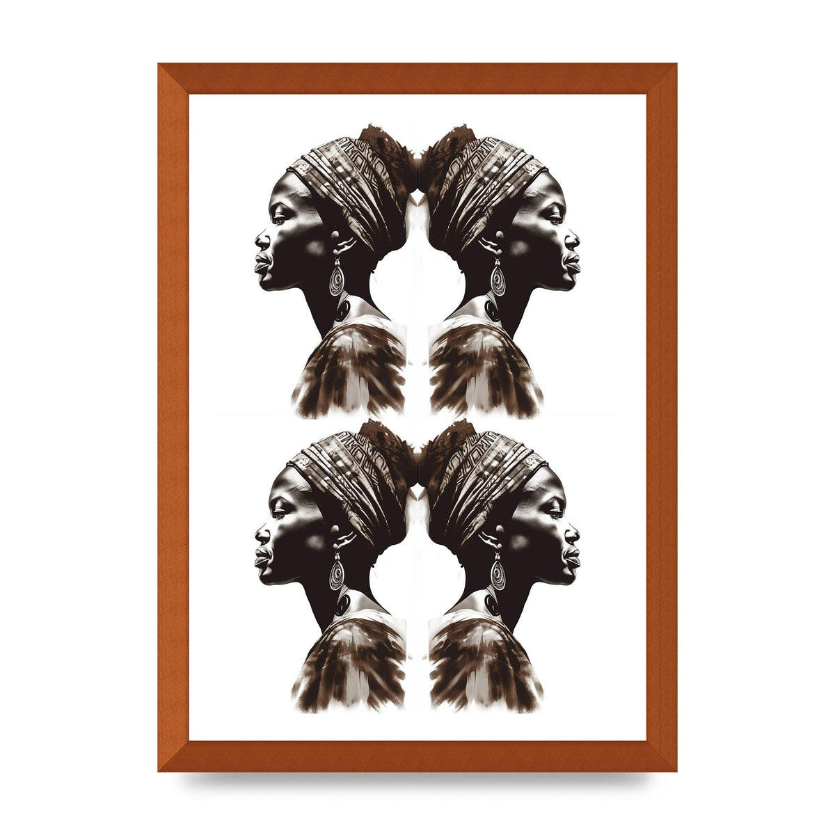 African Womans Profile with Cultural Depth