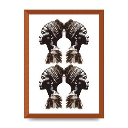 African Womans Profile with Cultural Depth