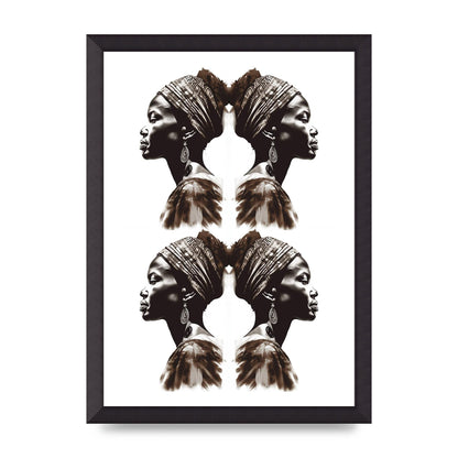 African Womans Profile with Cultural Depth