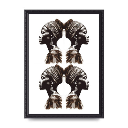 African Womans Profile with Cultural Depth