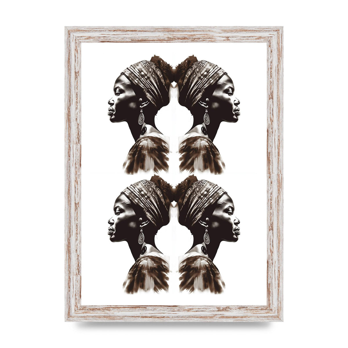 African Womans Profile with Cultural Depth